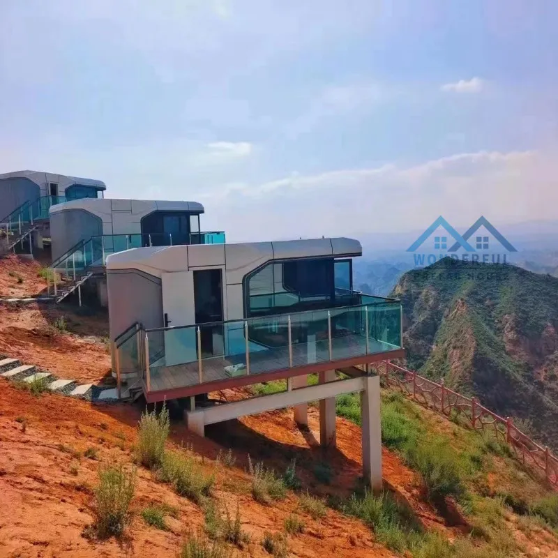 Casa Modular Prefabricada de Estructura de Acero Ligero Integrada con Tecnología Inteligente y Eficiente en Energía