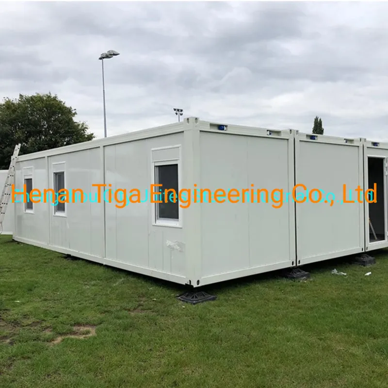 Edificio modular plegable portátil económico para dormitorio y almacén