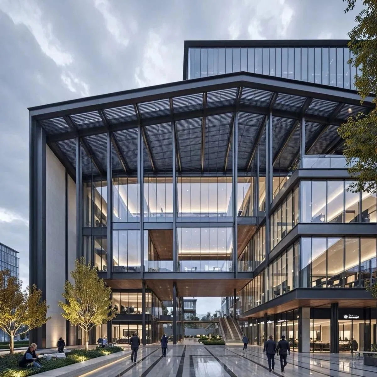 Taller personalizado de alta calidad, almacén prefabricado, estructura de acero, edificio modular