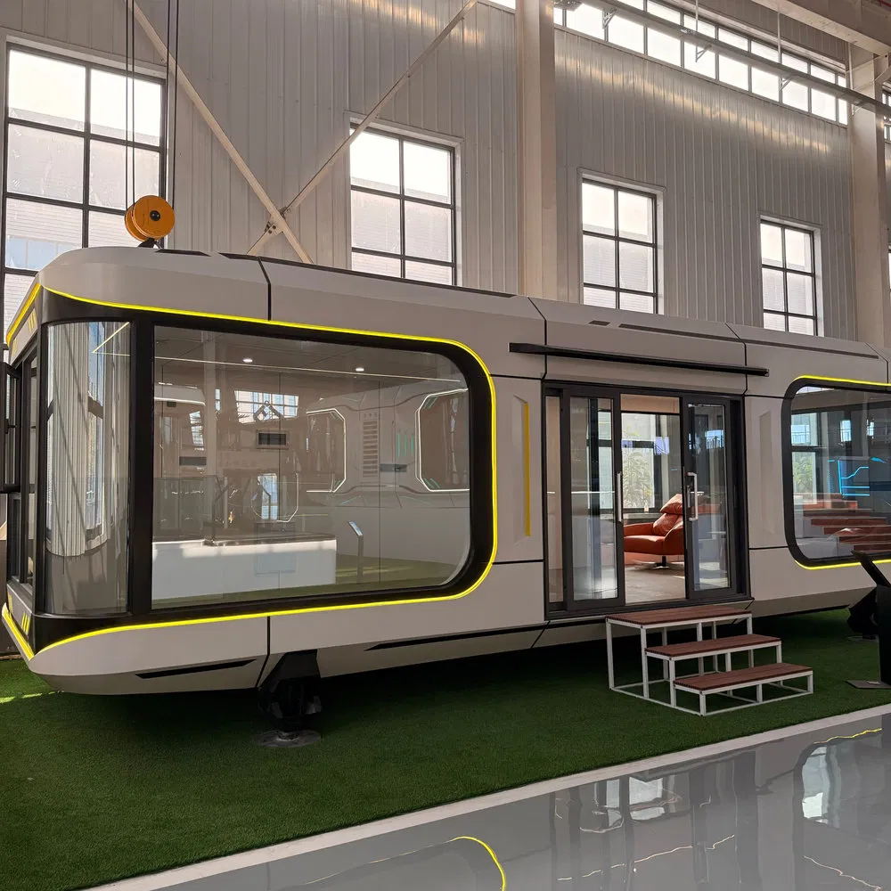 Casa cápsula modular prefabricada a prueba de sonido para sitio de camping