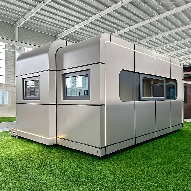 Oficina de trabajo móvil prefabricada mini moderna modular inteligente casa cápsula manzana