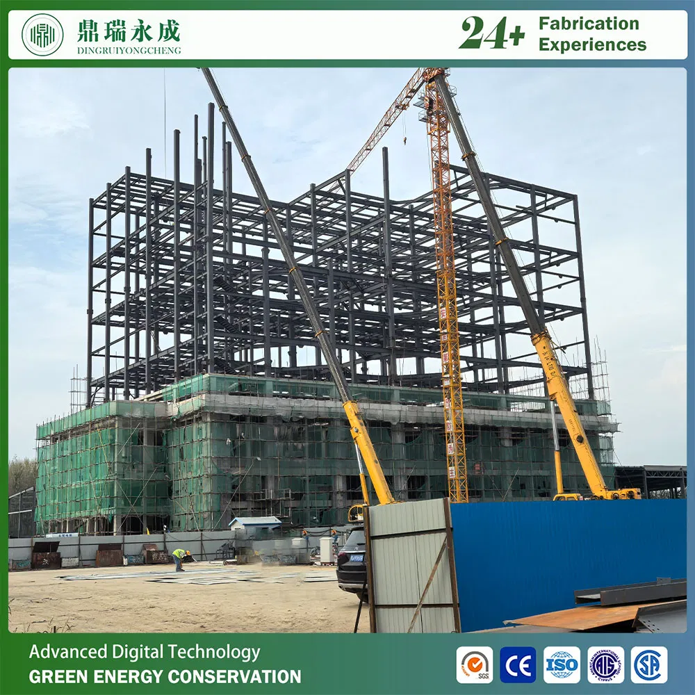 Estructura de acero modular prefabricada personalizable de varios pisos para hotel, oficinas y viviendas