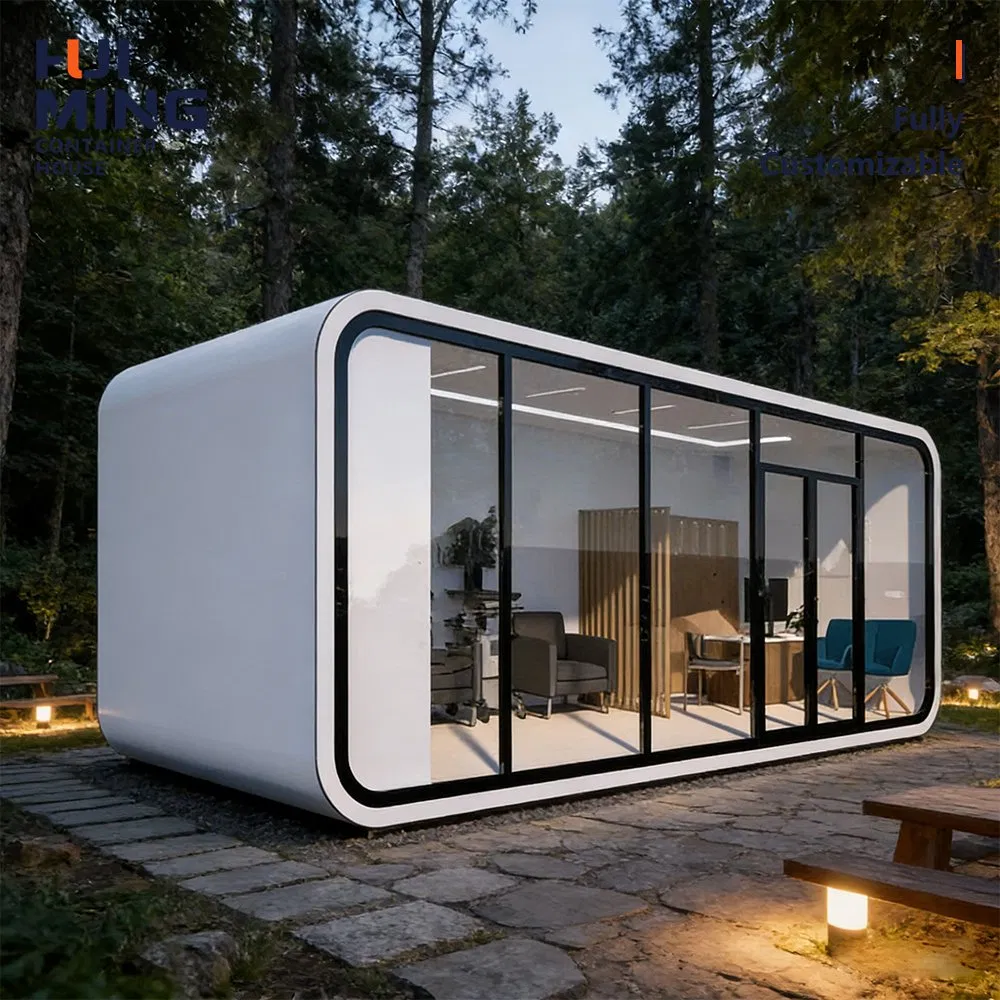 Casa Modular de Aislamiento Térmico de Alta Eficiencia Cabaña de Manzana Estructura de Ahorro Energético para Estación de Esquí en Meseta Fría Casa de Vivienda Cómoda para Todas las Estaciones