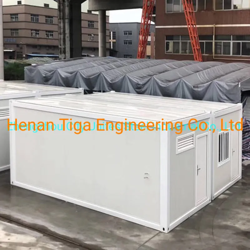 Edificio modular plegable portátil económico para dormitorio y almacén