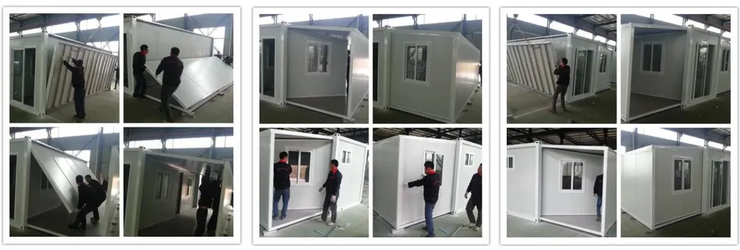 Casa modular portátil plegable expandible de contenedor prefabricado