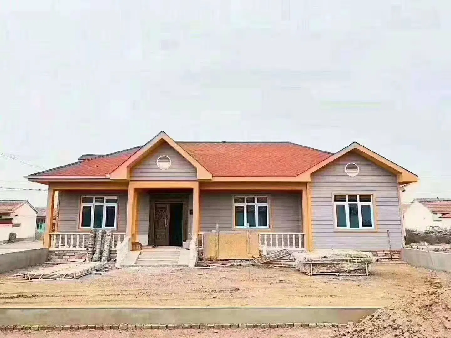 Estructura de acero modular diseño personalizado construcción rápida casa villa de acero ligero edificio prefabricado