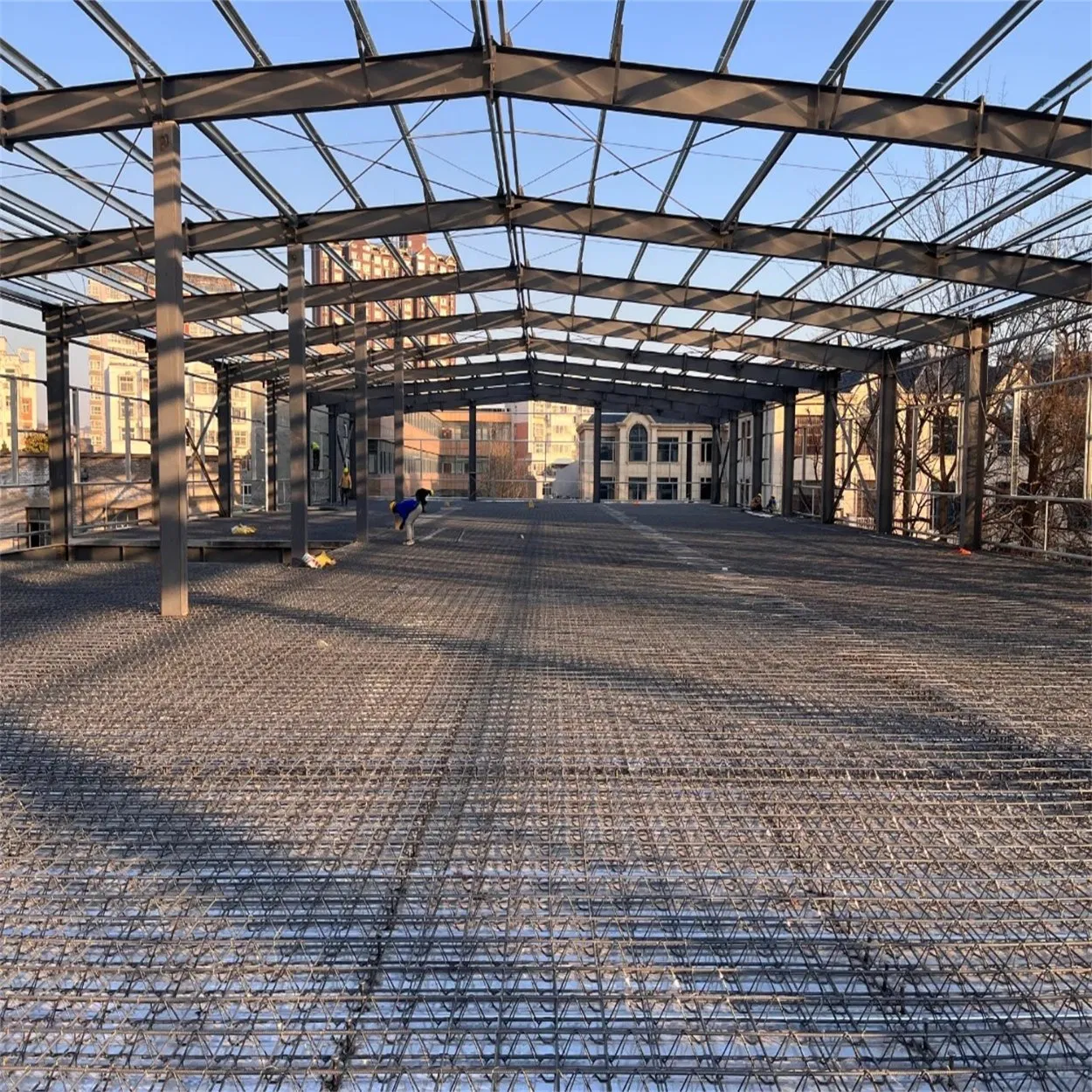 Estructura de acero modular ligera pesada prefabricada para almacén, taller, hangar, almacenamiento, casa de aves de corral, edificio industrial comercial
