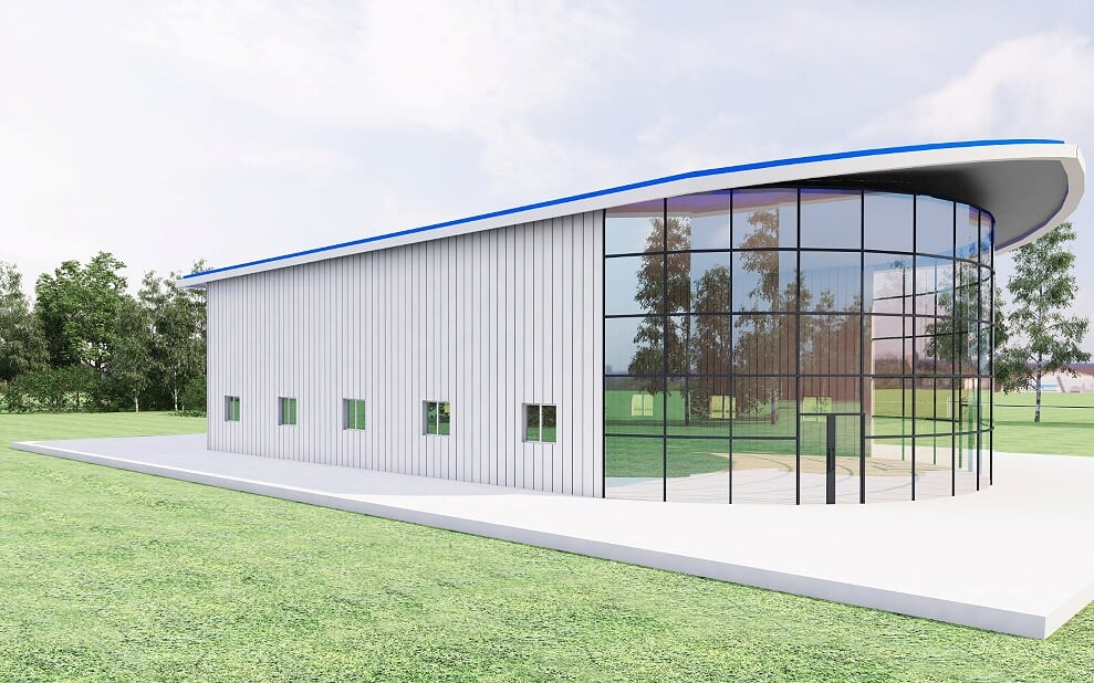 Edificio de almacén prefabricado de estructura de acero de alta altura de estilo modular nuevo