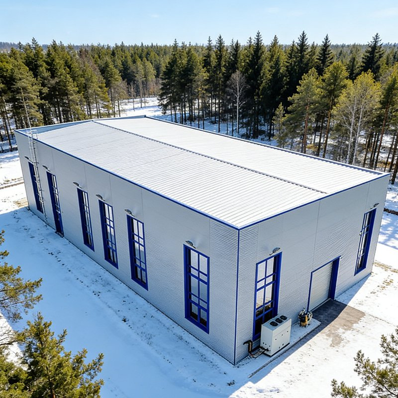 Kit de construcción de marco de acero para barndominium personalizado para oficina en casa y combinación de vivienda con paquete de construcción residencial