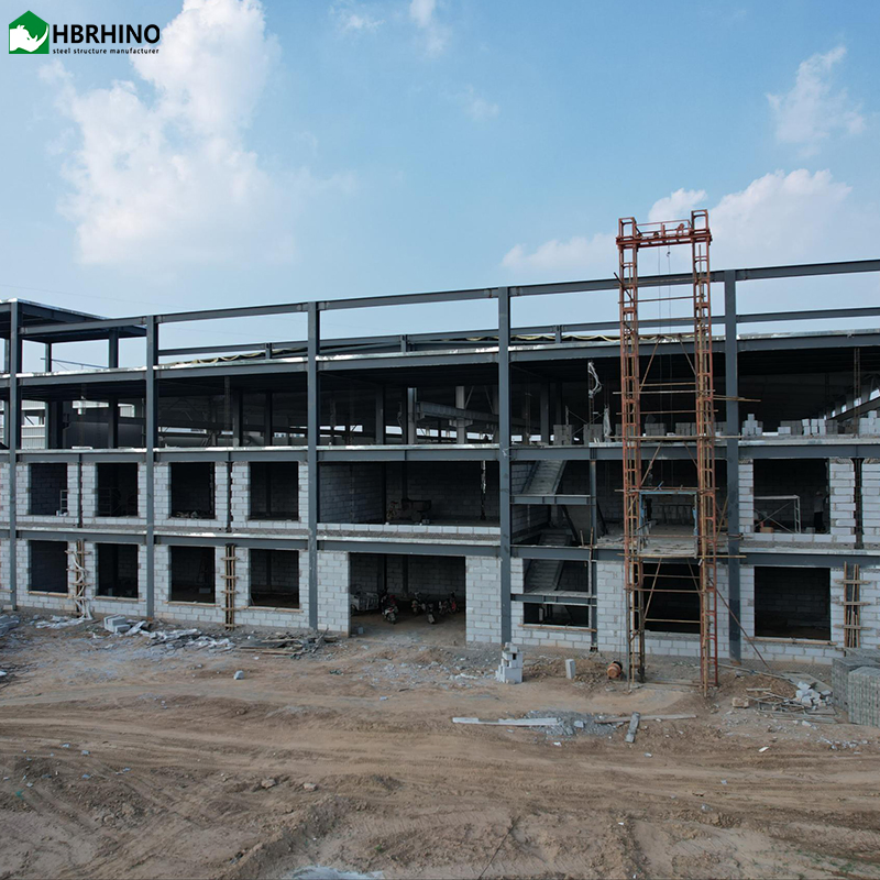 Talleres, fábricas, almacenes, edificios modulares de acero prefabricado de varios pisos