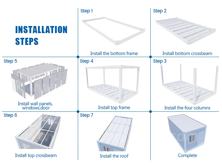 Fábrica de casas modulares prefabricadas personalizadas, villa moderna prefabricada, unidad residencial energéticamente eficiente