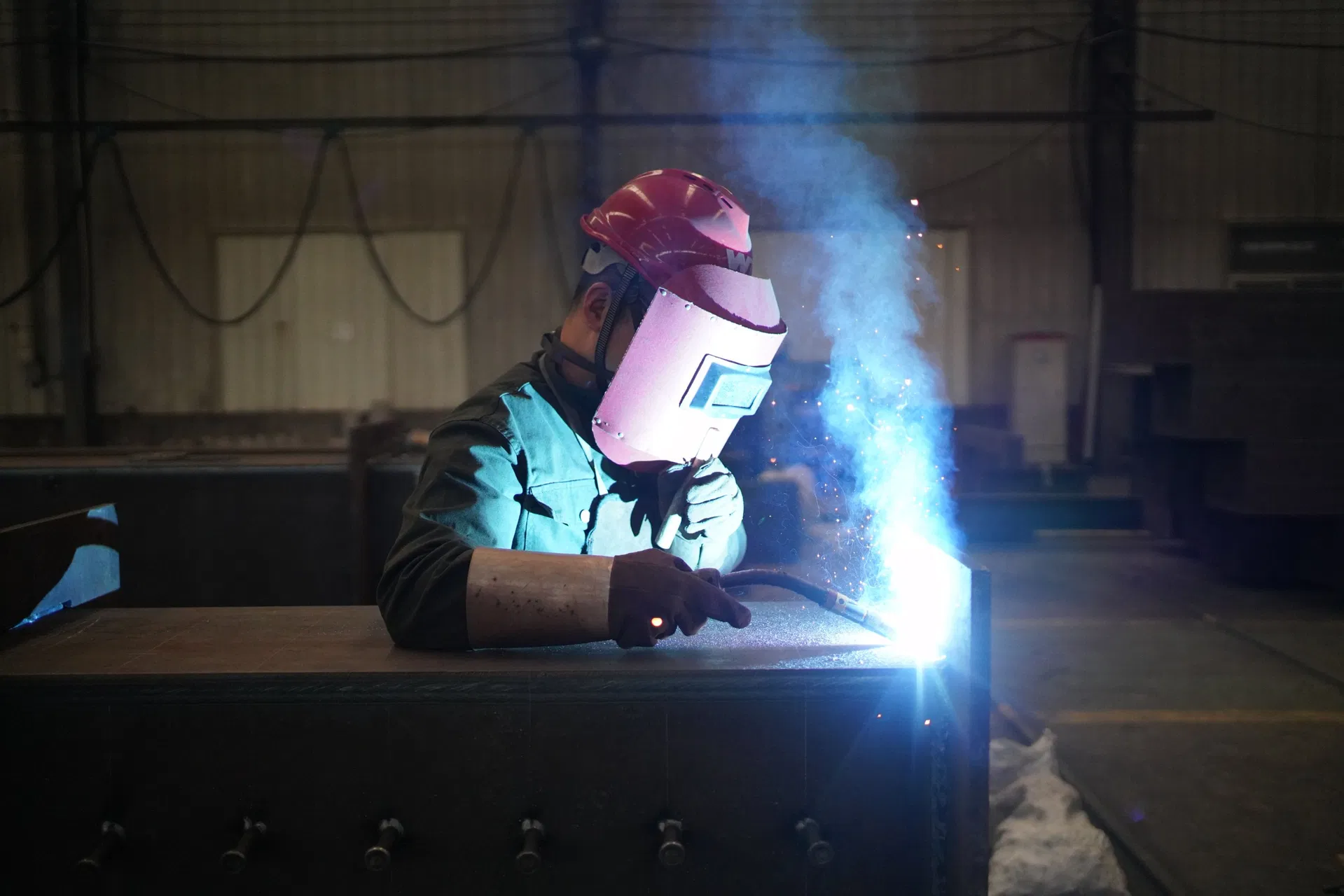 Línea de producción de estructuras de acero