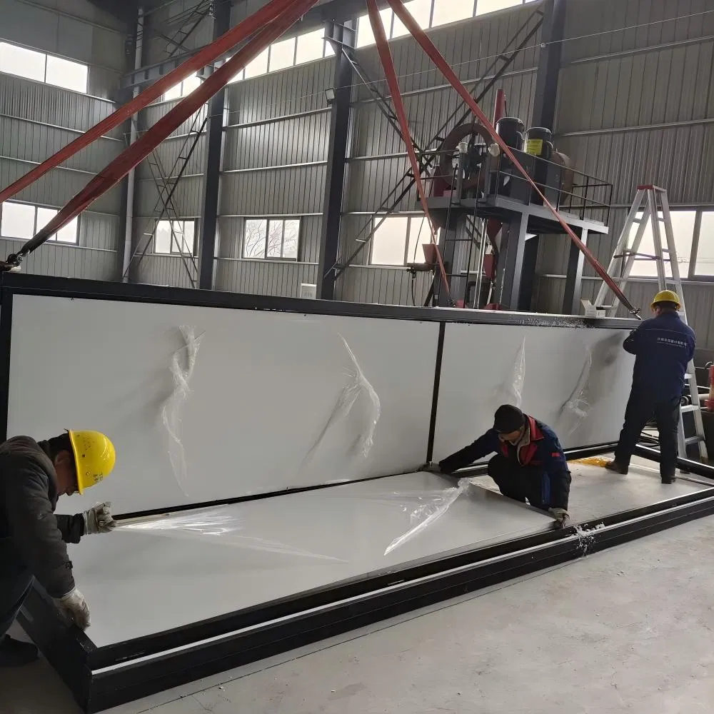 Edificio modular plegable portátil económico para dormitorio y almacén