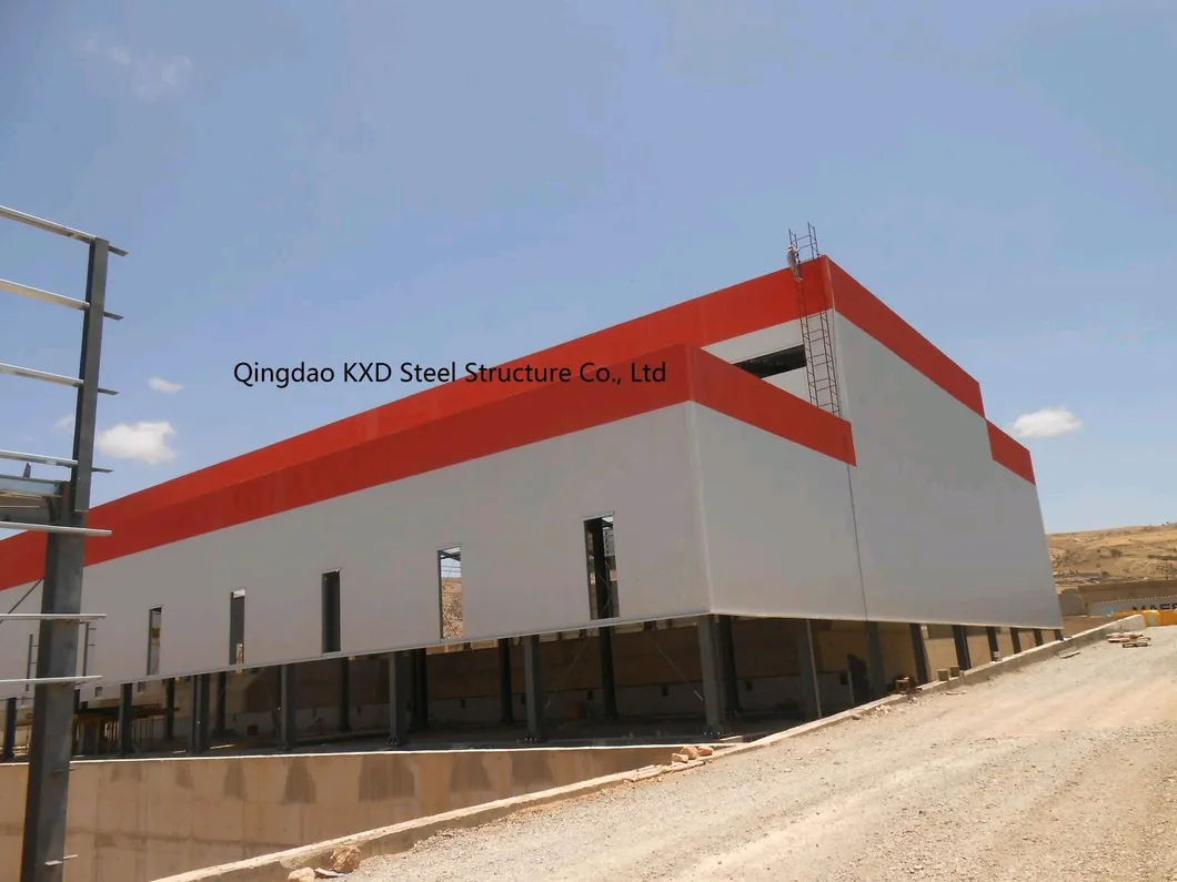 Detalle estructural de edificio residencial modular