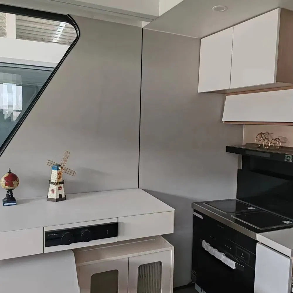 Casa cápsula modular inteligente prefabricada resistente a tifones para lugares de turismo rural