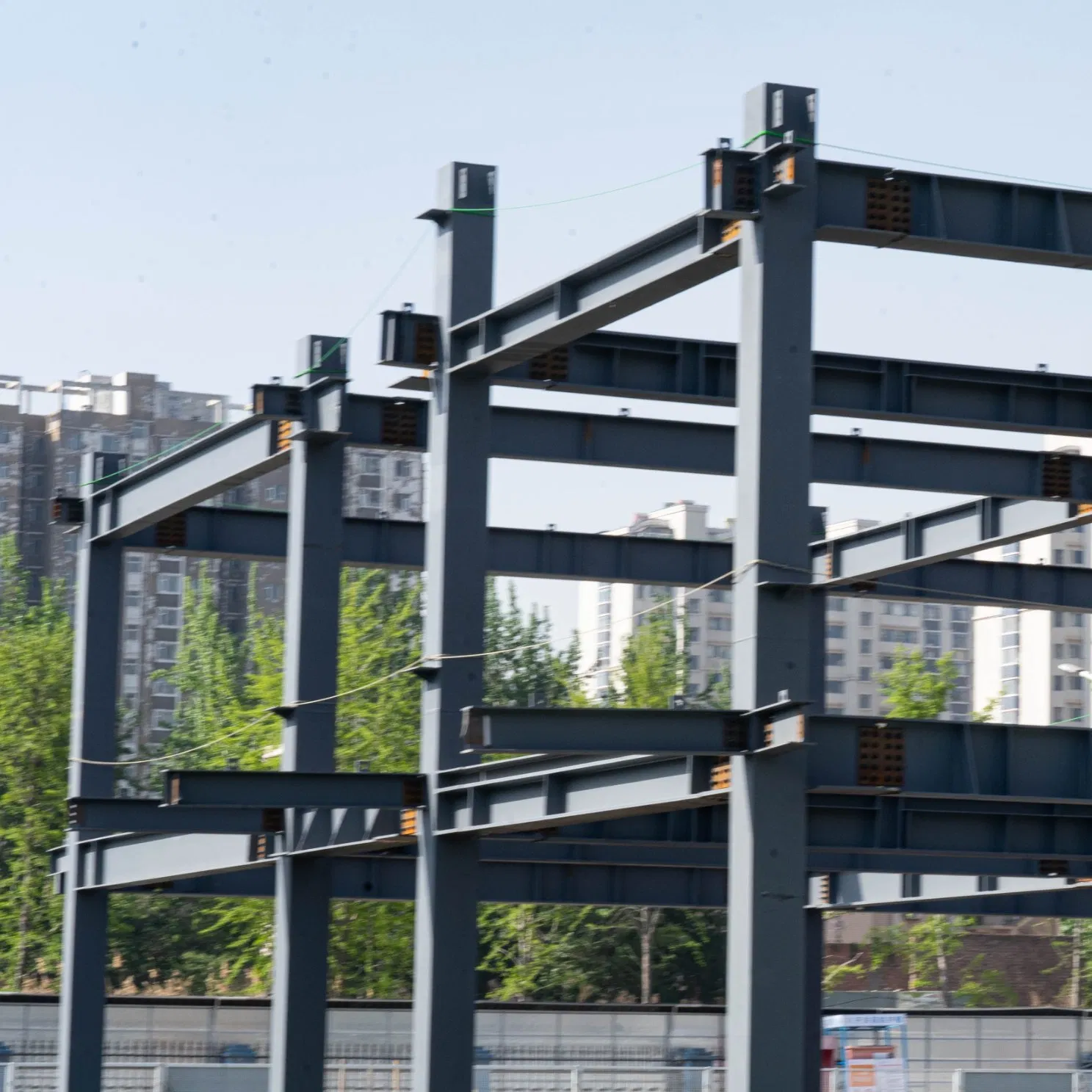 Estructuras modulares preingenierizadas comerciales modernas edificio de acero prefabricado oficina