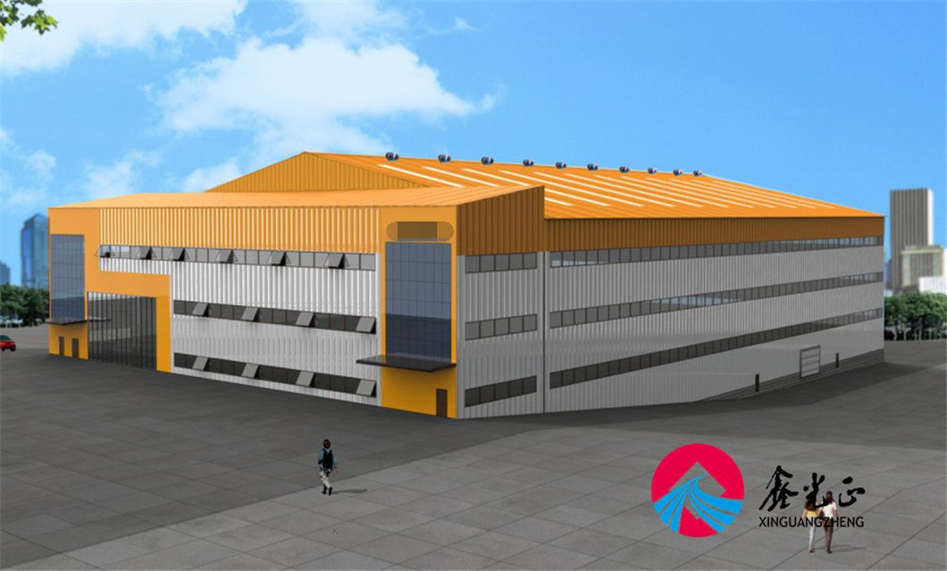 Edificio de taller industrial de estructura de acero modular prefabricada de una sola planta y de varias plantas