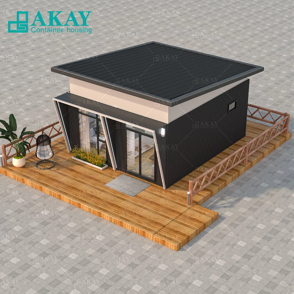 Cabina de oficina móvil de edificio prefabricado, vivienda modular, contenedor de paquete plano, bungalow, hotel cápsula