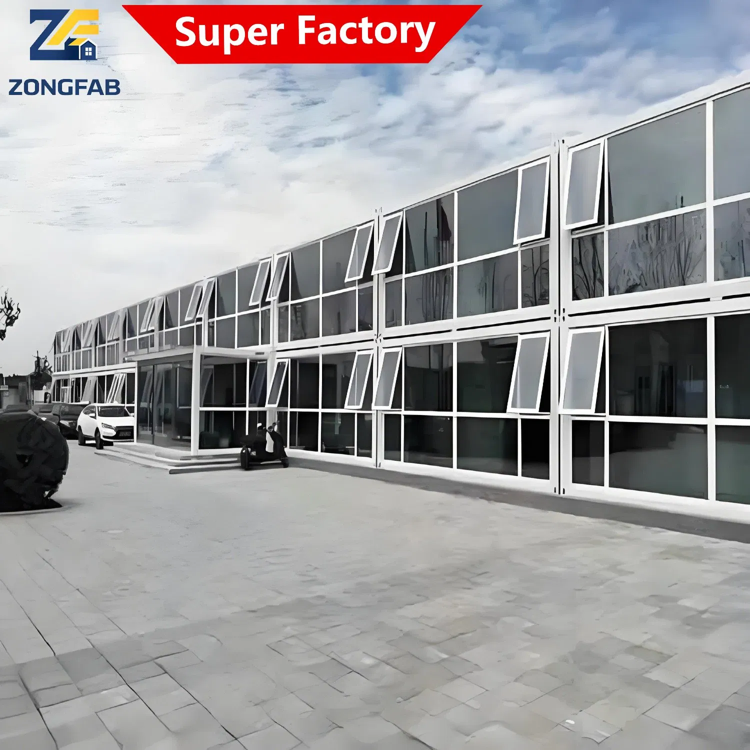 Edificio modular prefabricado de contenedores de vivienda desmontable de acero de varios pisos