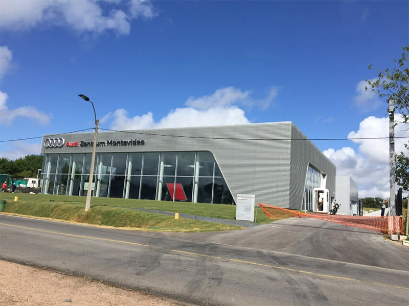 Construcción modular de vidrio templado de gran espacio, edificio industrial comercial híbrido, casa oficina prefabricada de estructura metálica de acero