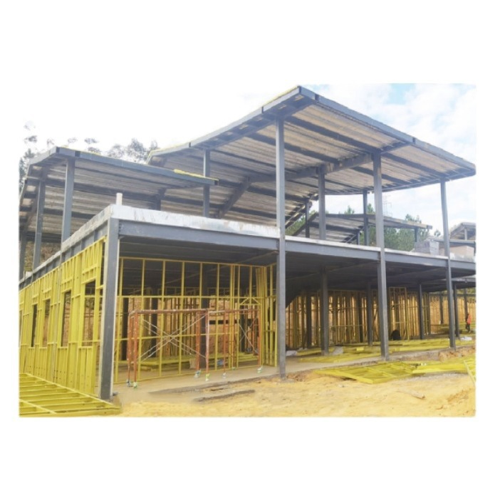 Edificio de apartamentos modular prefabricado de acero estructural moderno de varios pisos para uso en talleres y granjas, instalación rápida y personalizado