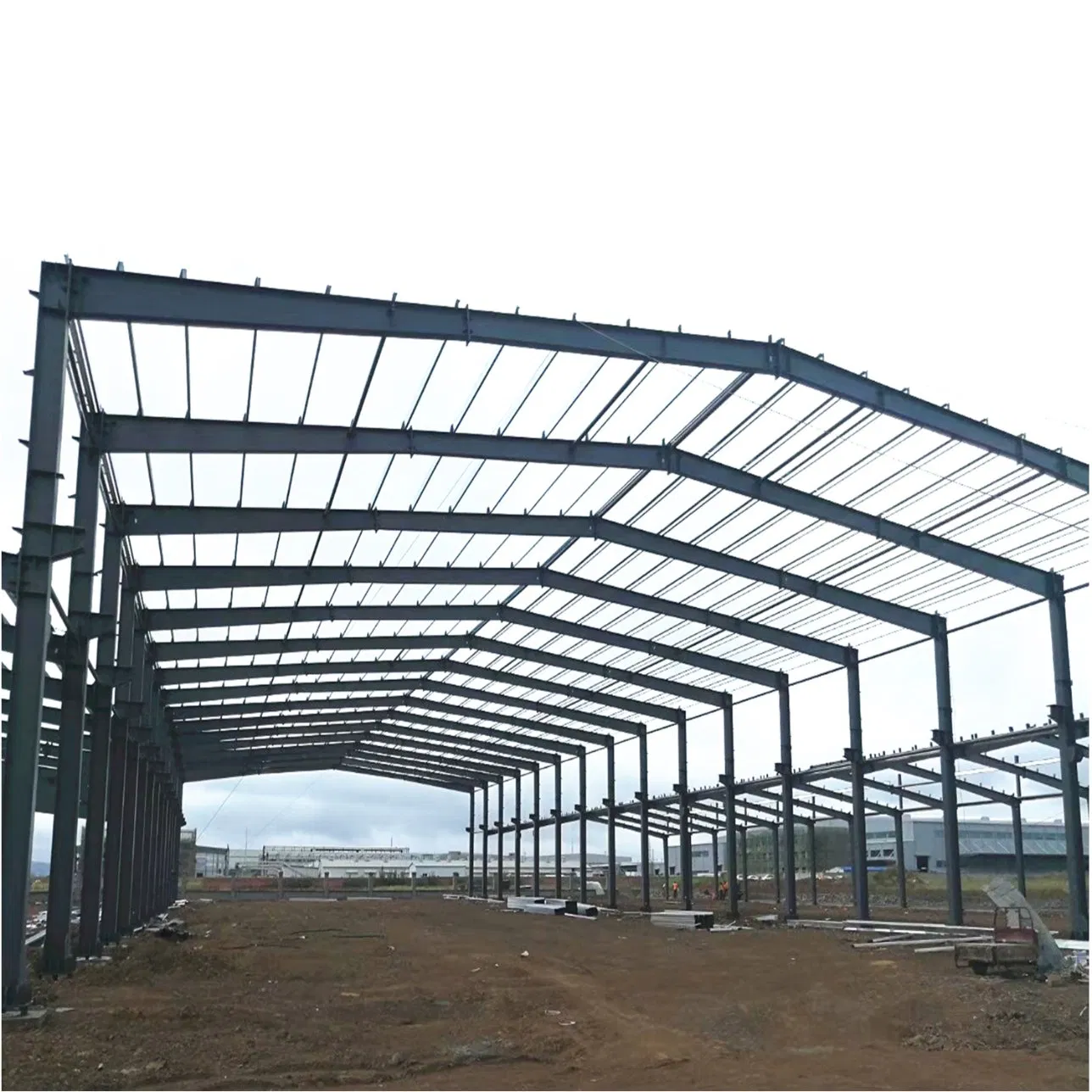 Edificio de construcción metálica de estructura de acero personalizada para almacén modular industrial
