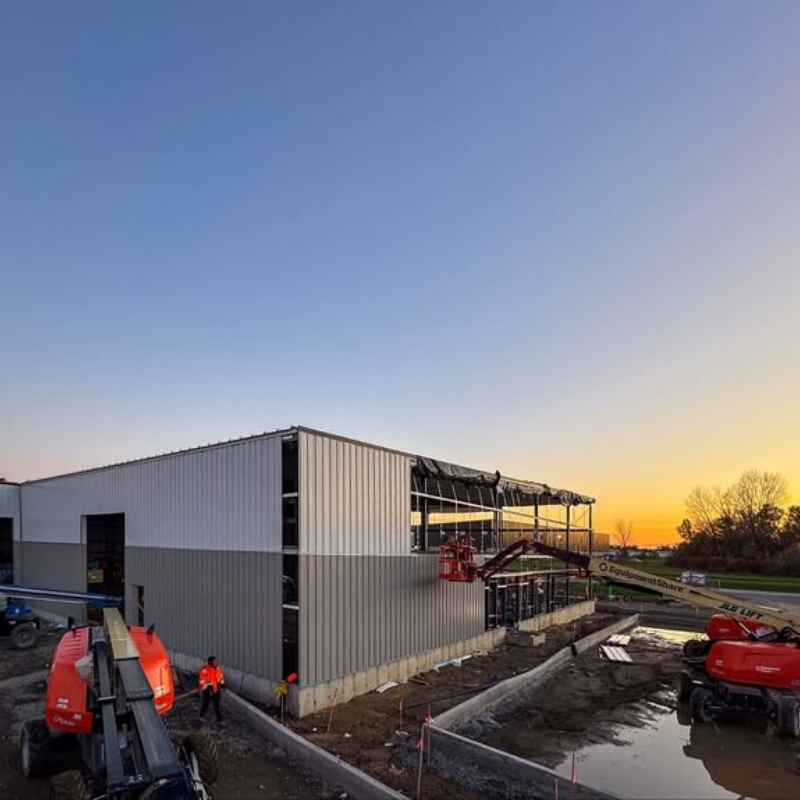 Diseño moderno de edificio modular de acero prefabricado para escuela