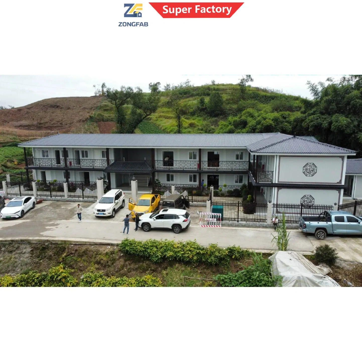 Construcción comercial moderna permanente, alojamiento de oficinas, vivienda residencial, edificio prefabricado, contenedor, alquiler de Airbnb, negocio turístico