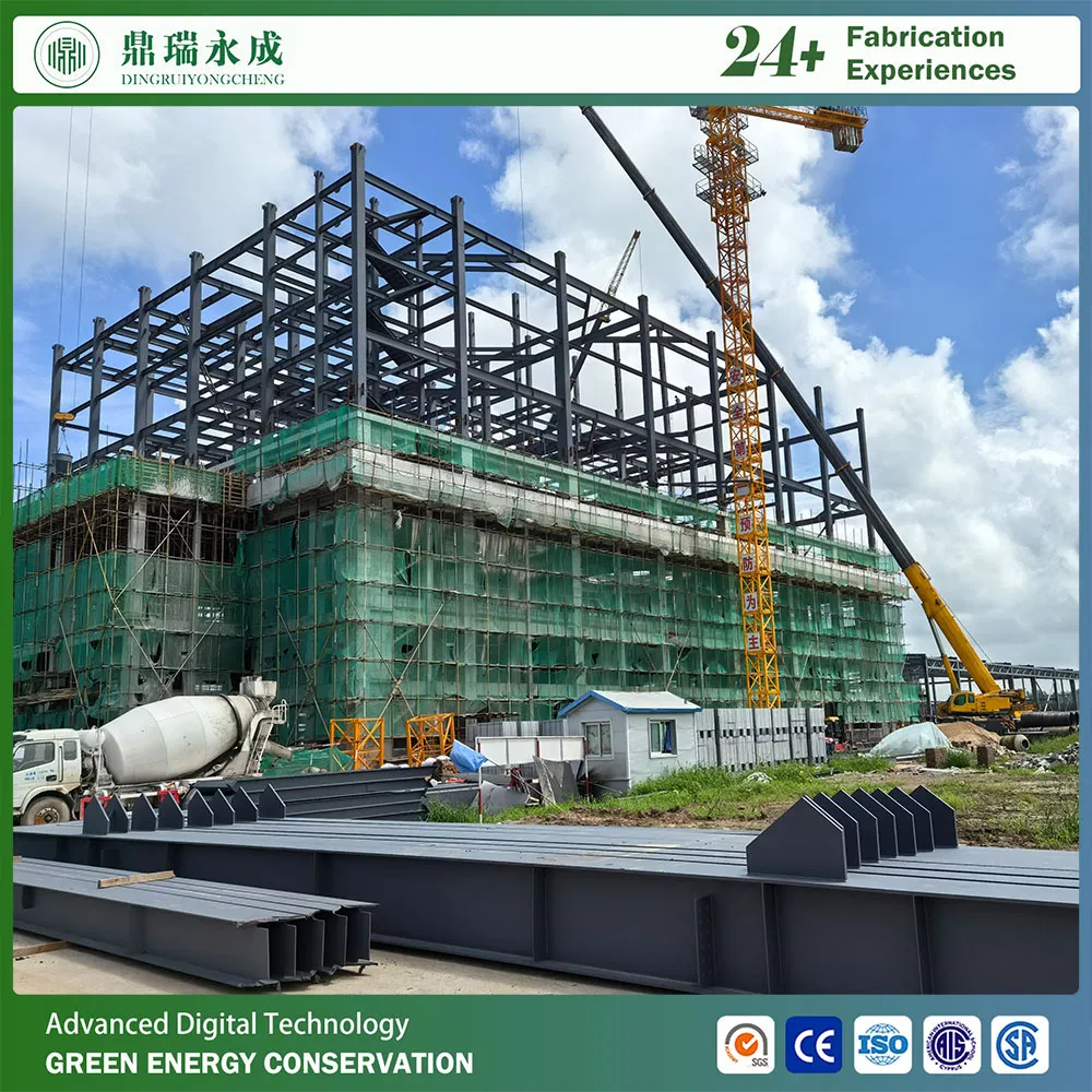 Estructura de acero modular prefabricada personalizable de varios pisos para hotel, oficinas y viviendas
