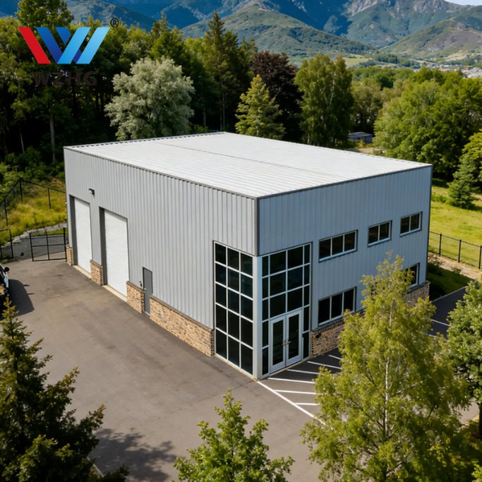 Estructura de acero modular para vivienda residencial y uso comercial ligero con diseño flexible y rentable
