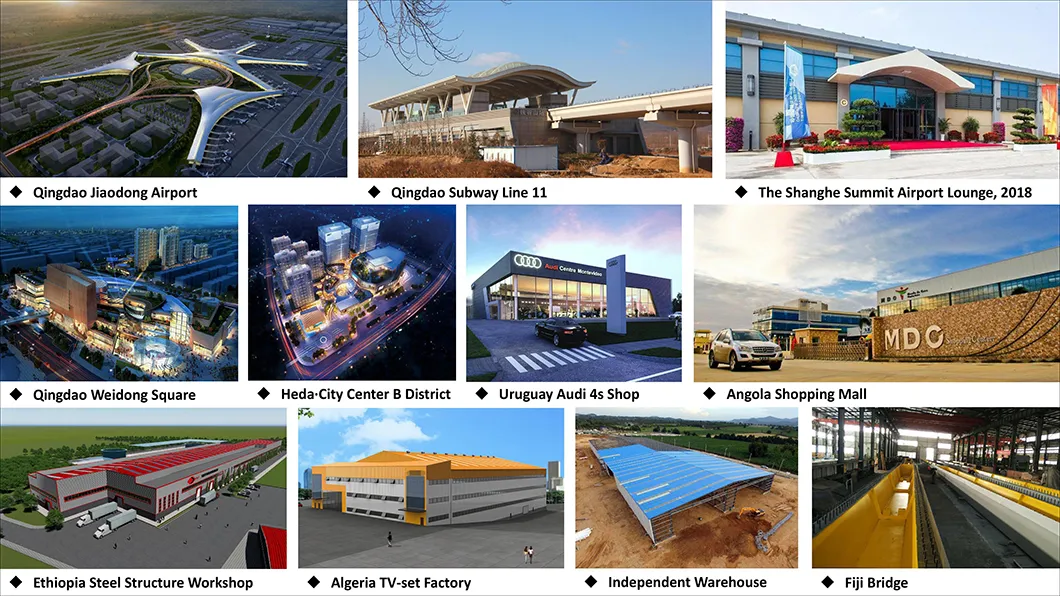 Galería de proyectos de estructuras de acero ejecutados