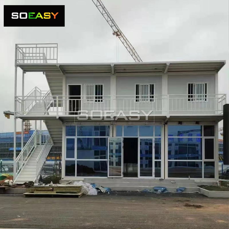Precio barato embalaje estándar oficinas temporales arquitectura de contenedores de envío casas prefabricadas construcción
