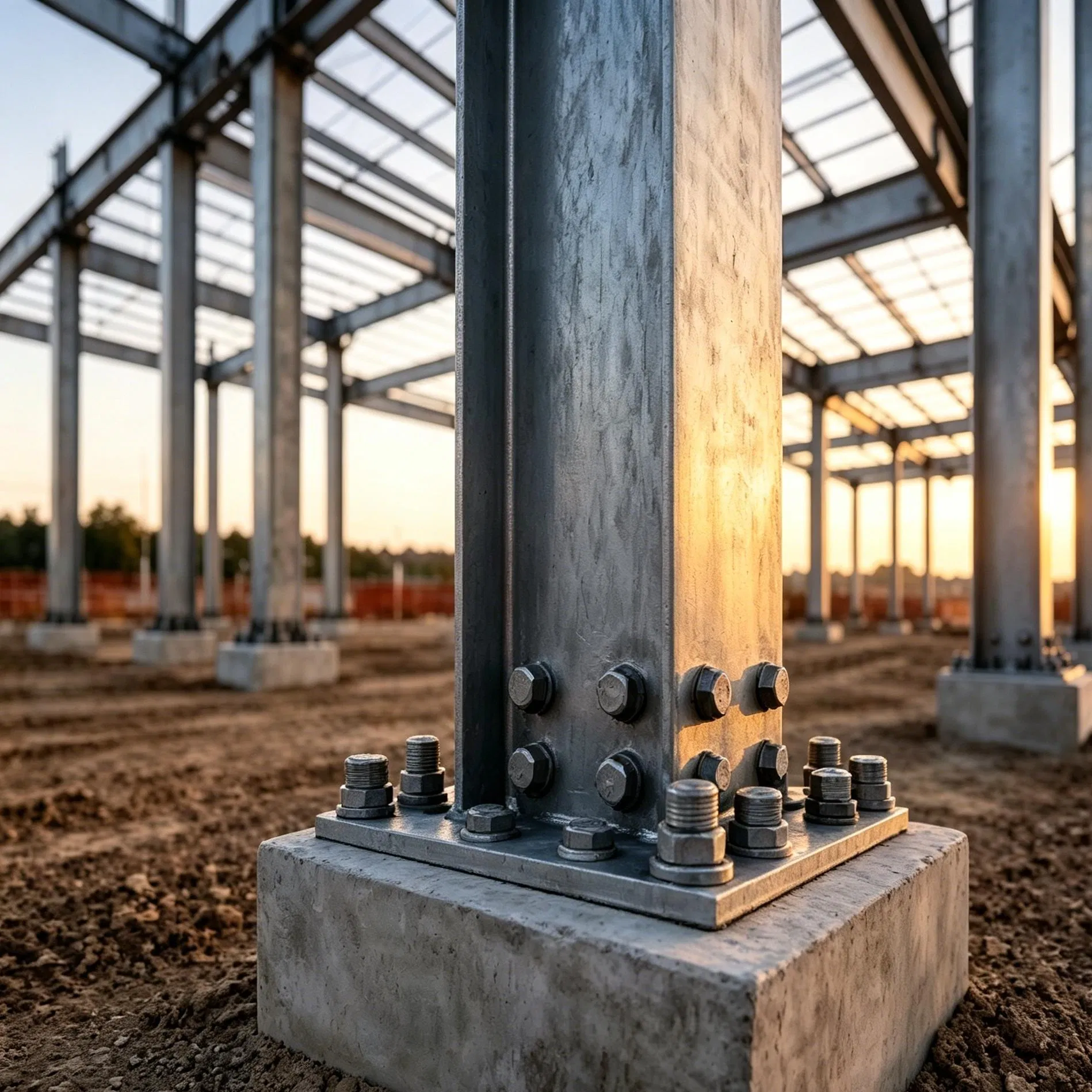 Estructura de Acero Modular para Edificio Comercial