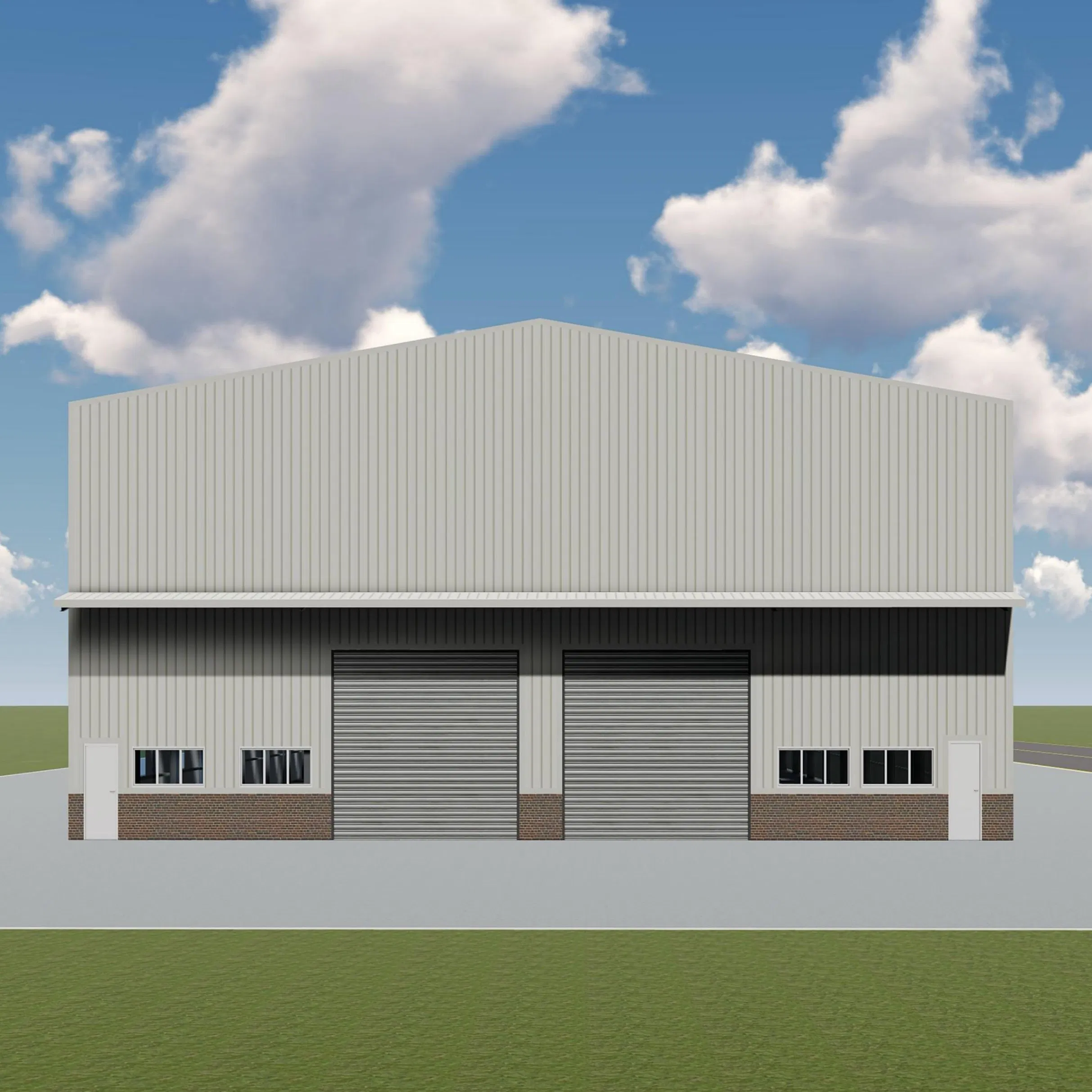 Buen precio, duradero, aislado, personalizado, edificio modular de acero con truss de grúa de almacén de China RS-C9999