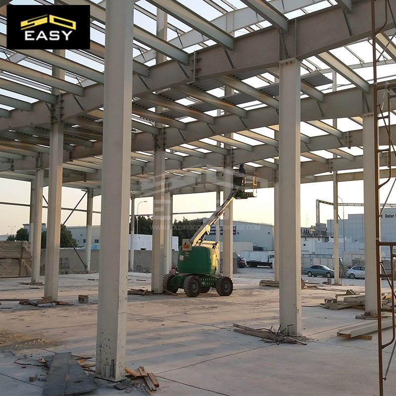 Estructura de marco de acero modular para almacén prefabricado