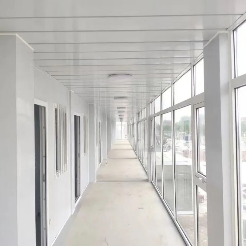 Edificio modular prefabricado de contenedor de acero y madera portátil y plegable de lujo
