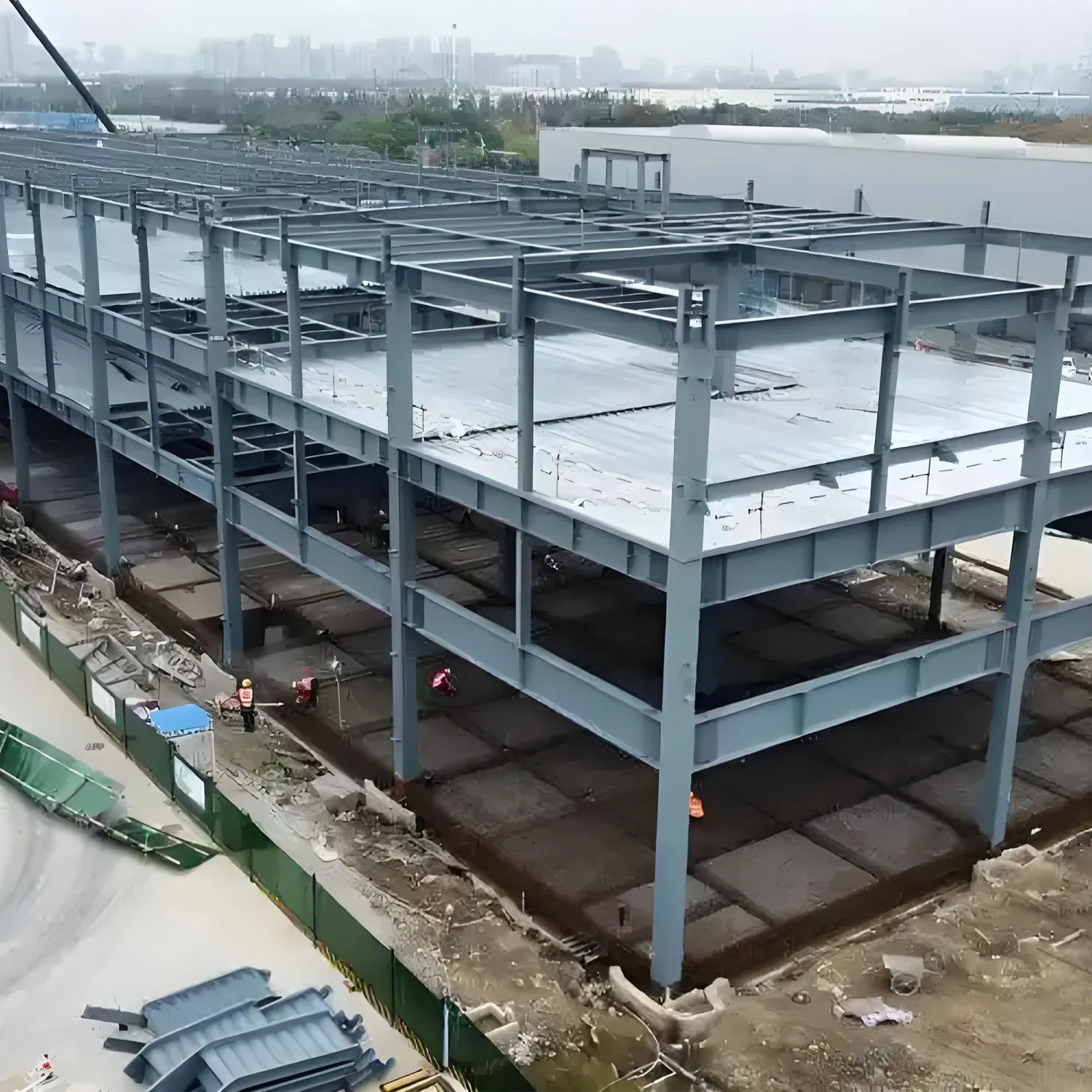 Estructura de acero modular diseñada para un ensamblaje rápido