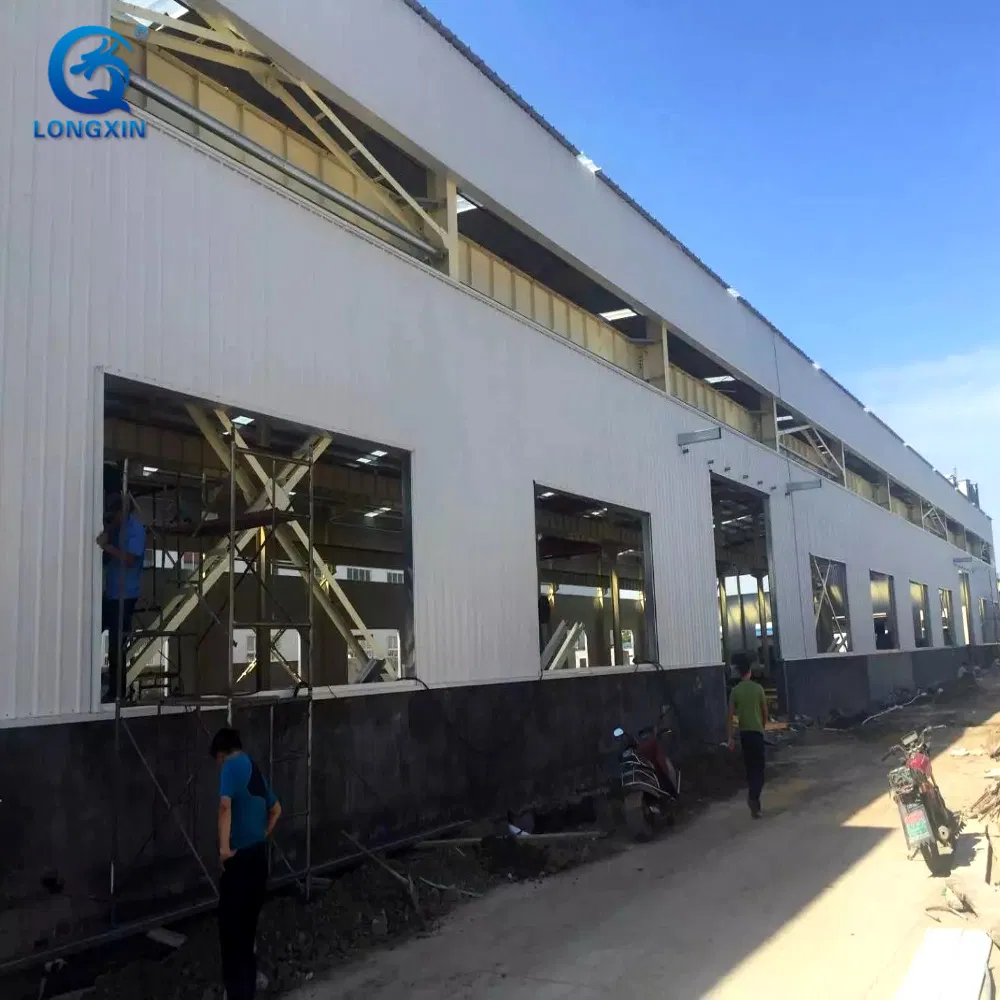 Edificio de almacén modular prefabricado personalizado de China, estructura de acero ligero, taller de acero