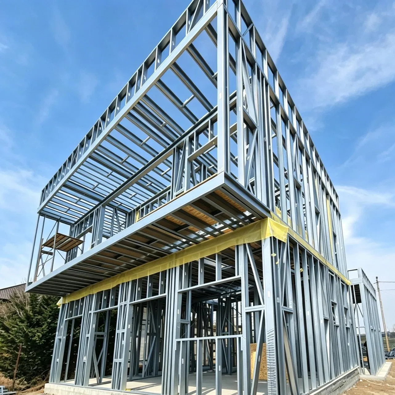 Estructura de Acero Modular para Edificio Comercial