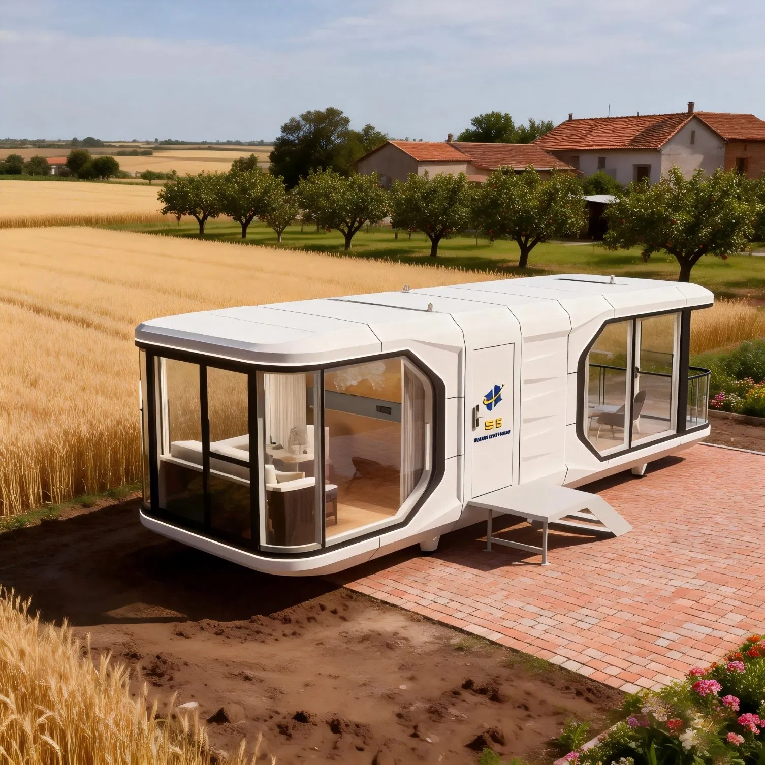 Casa Eco Cápsula de Lujo, Casa Prefabricada Modular Pequeña para una Vida Sostenible en Resort