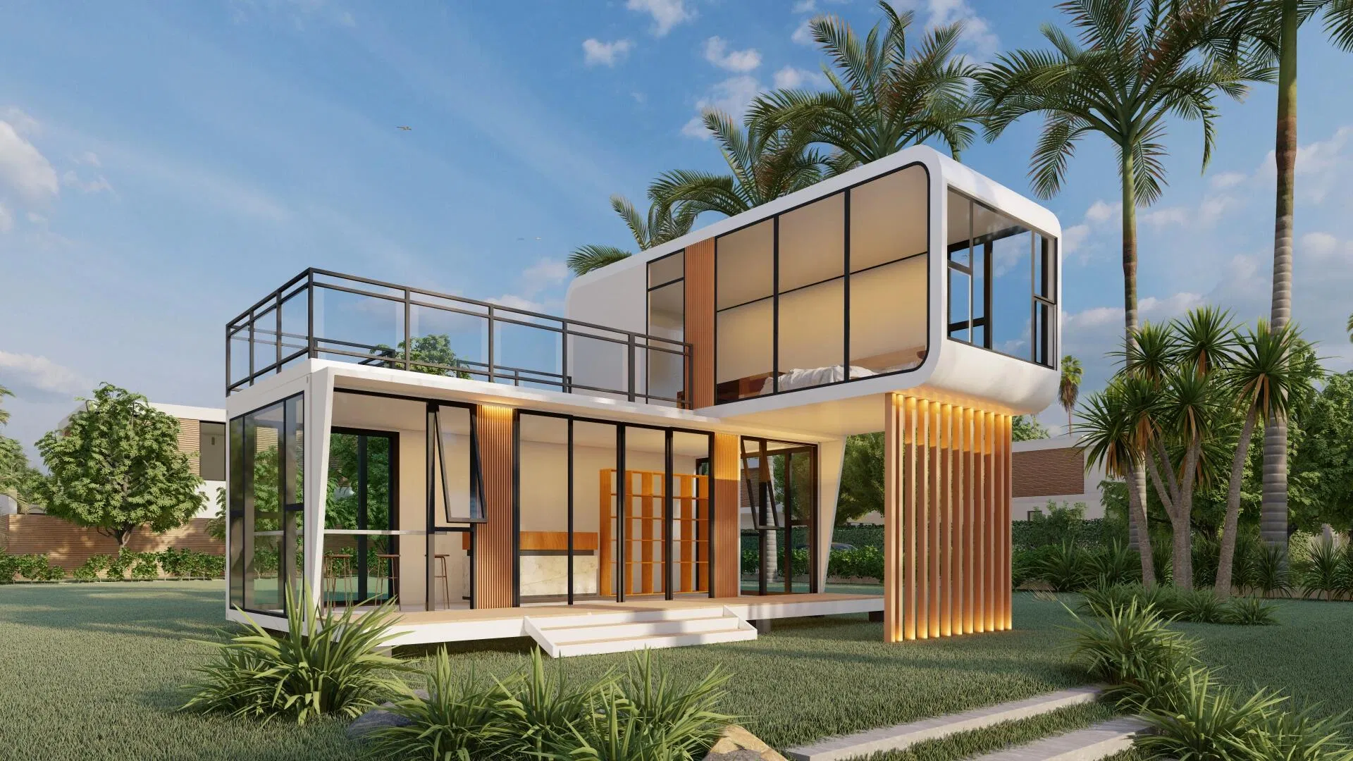 Casa Modular Energéticamente Eficiente para una Vida Sostenible