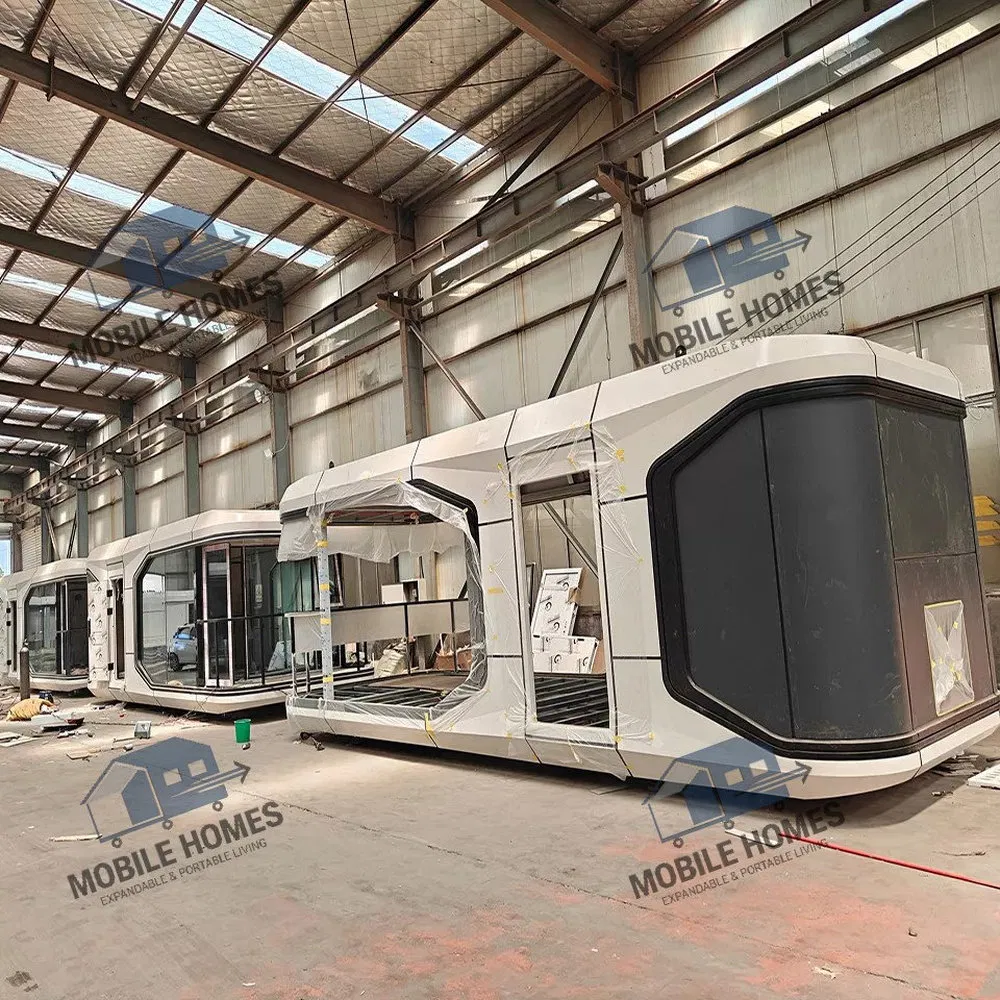 Casa cápsula modular inteligente prefabricada resistente a tifones para lugares de turismo rural