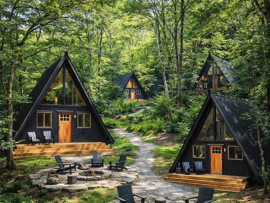 Proyecto glamping cabaña modular