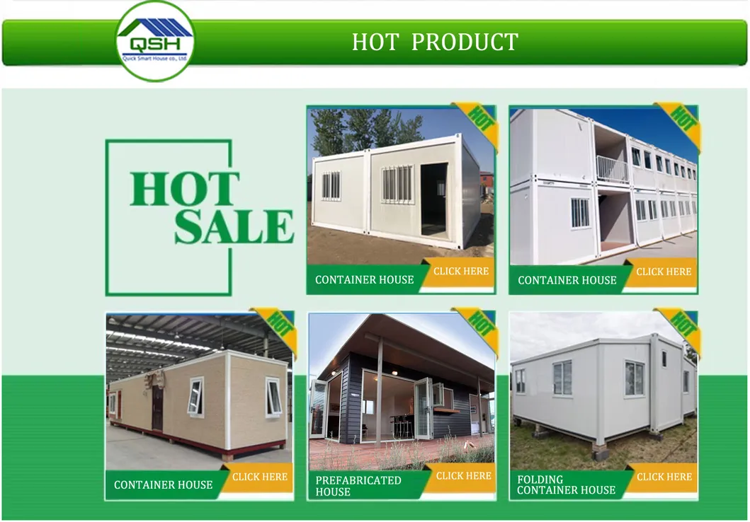 Casa modular de contenedor de dos pisos, edificio de oficina