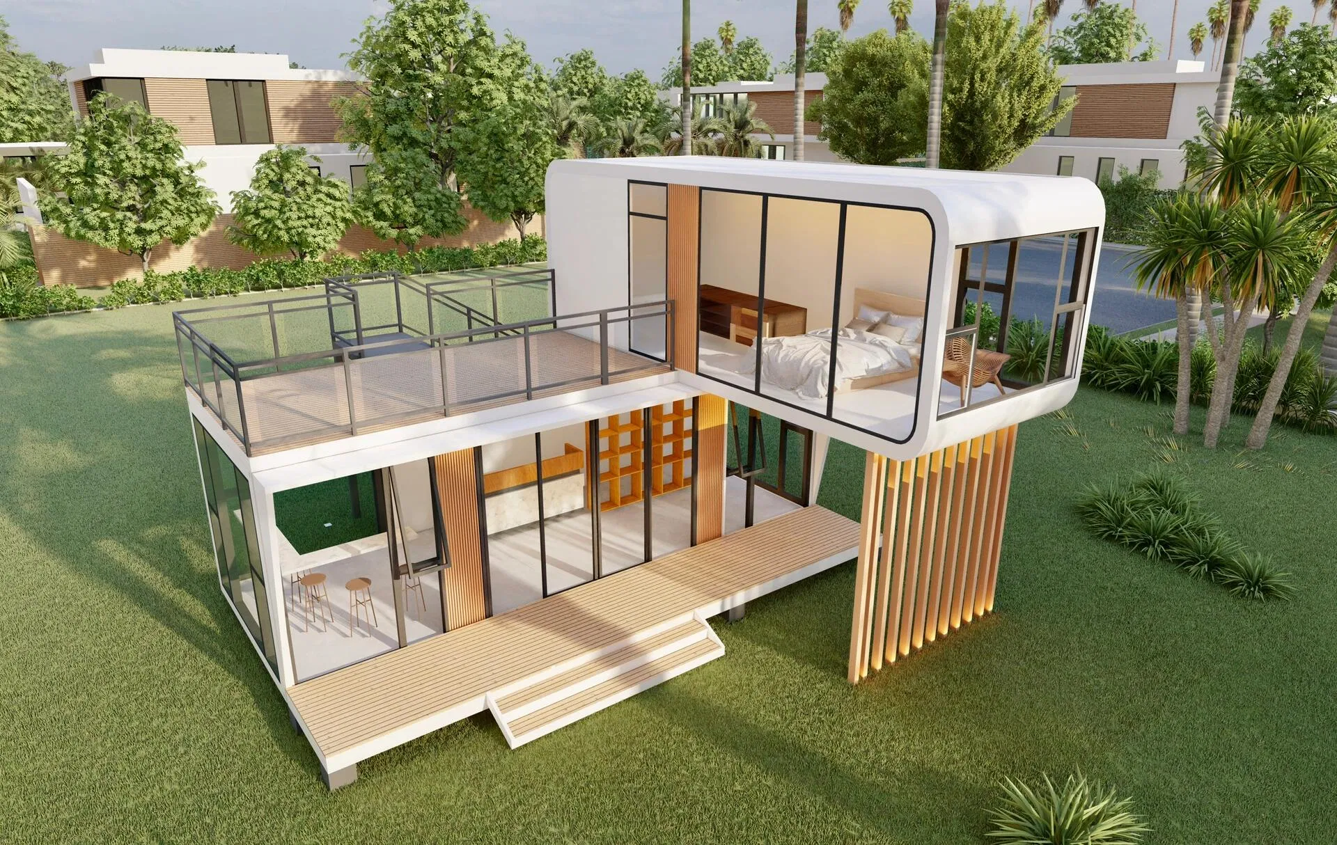 Casa Modular Energéticamente Eficiente para una Vida Sostenible