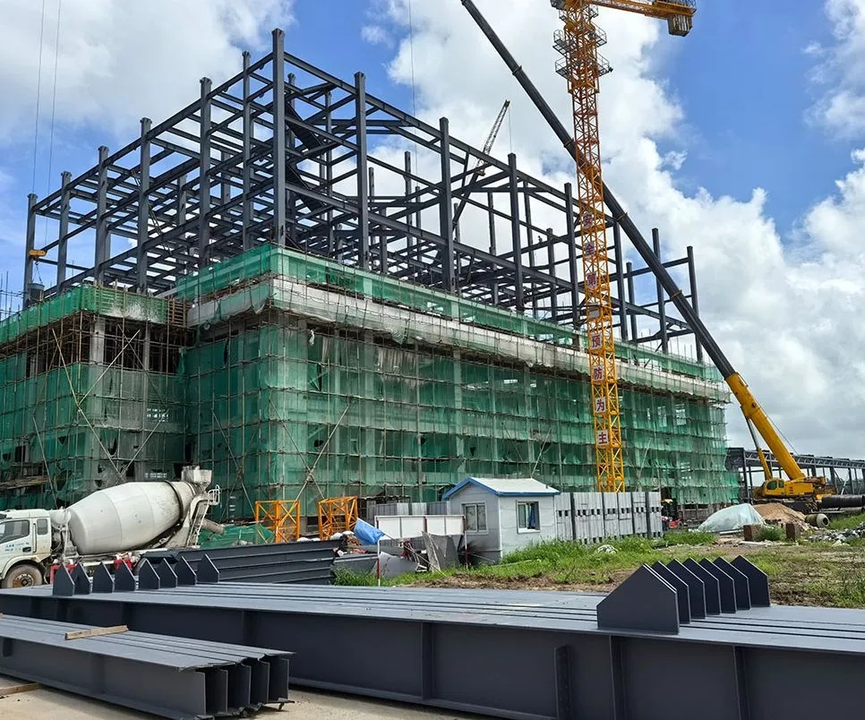 Estructura de acero modular prefabricada personalizable de varios pisos para hotel, oficinas y viviendas
