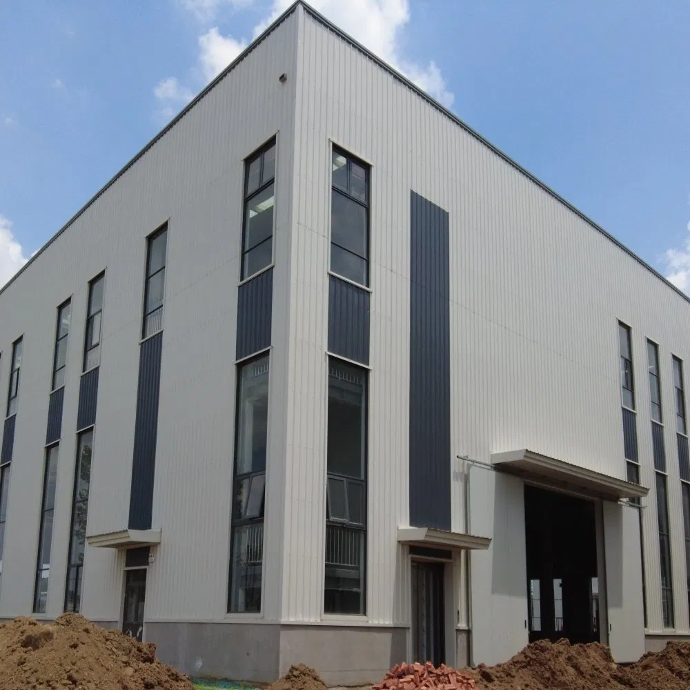 Diseño modular profesional, instalación rápida, resistencia sísmica, edificio de taller o almacén de estructura de acero prefabricada