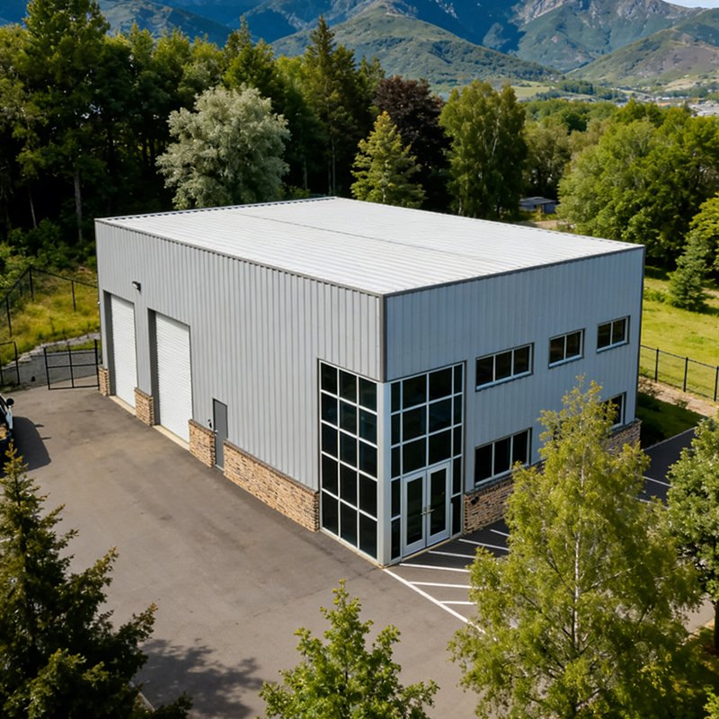 Edificio comercial de acero prefabricado hecho en Australia para pabellón de oficinas y espacio modular de negocios con fabricación local