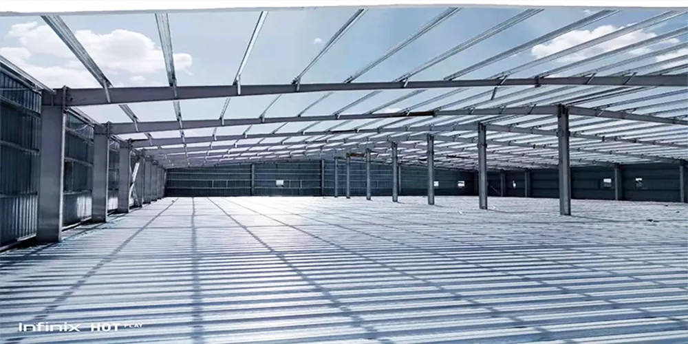 Estructura modular de acero portátil prefabricada con revestimiento galvanizado