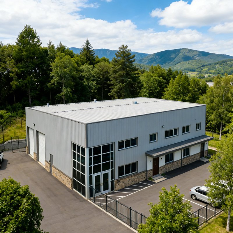 Edificio comercial de acero prefabricado hecho en Australia para pabellón de oficinas y espacio modular de negocios con fabricación local